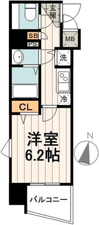 ガラ・ステーション岩本町Northの物件間取画像